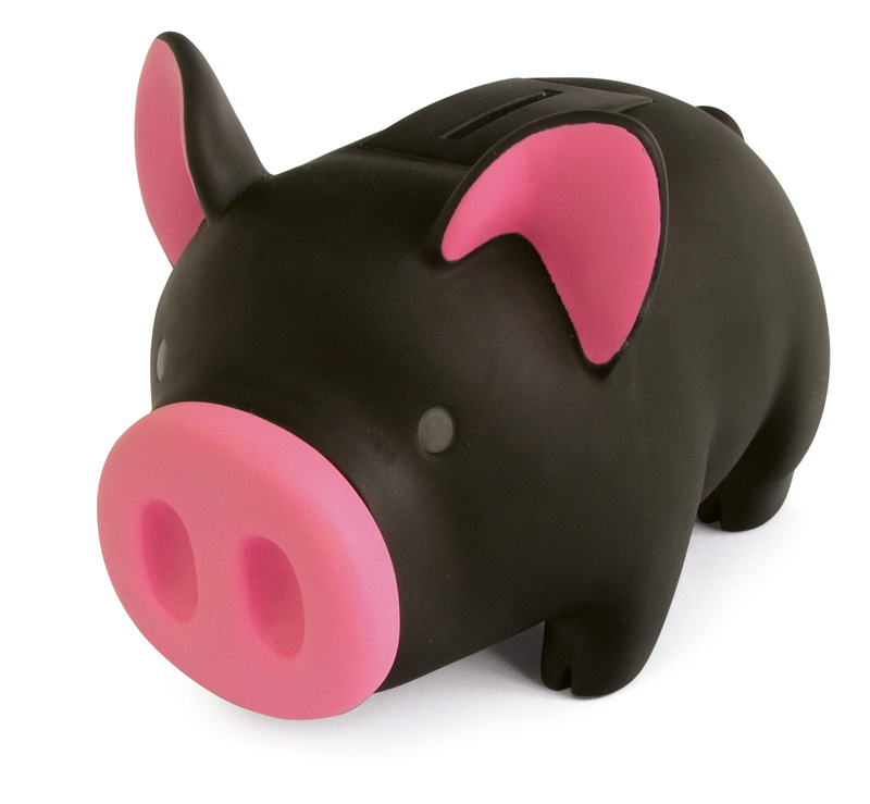 《luft》Piggy 造型有聲存錢筒(小黑豬)-
